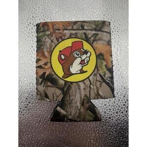 Buc-ee's Travel Center- Camo Can Beverage Insulator New Bucky Beaver Logo 12oz.